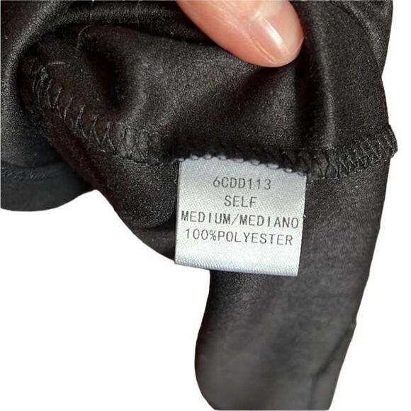 Six crisp days black faux wrap midi dress - Picture 8 of 9